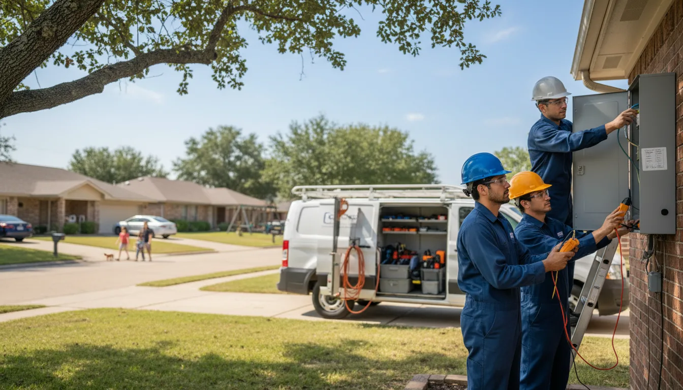 Certified electrician providing emergency electrical services in Overpeck, OH